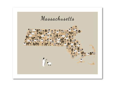 Lost Sheep from Massachusetts Poster Print